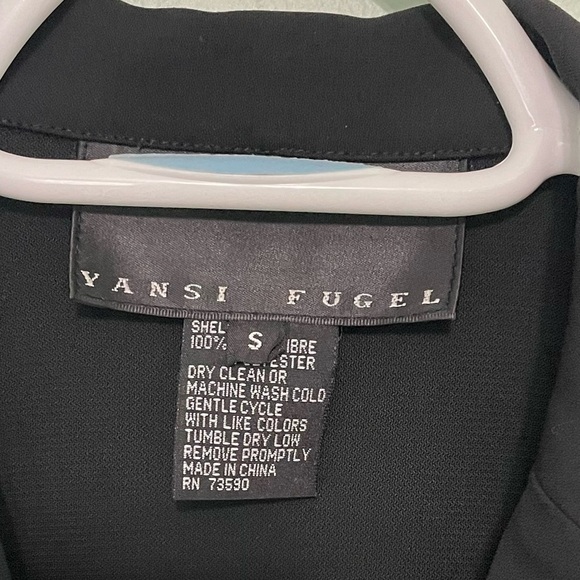 Vansi Fugel size small button up blazer light weight 100% polyester - Picture 3 of 9